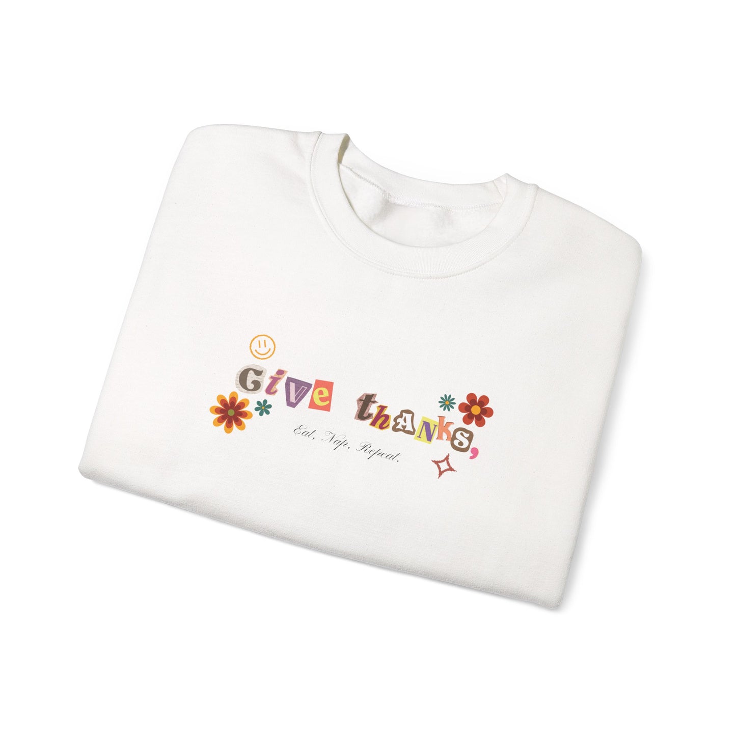 "Give Thanks" Fall Thanksgiving Sweater
