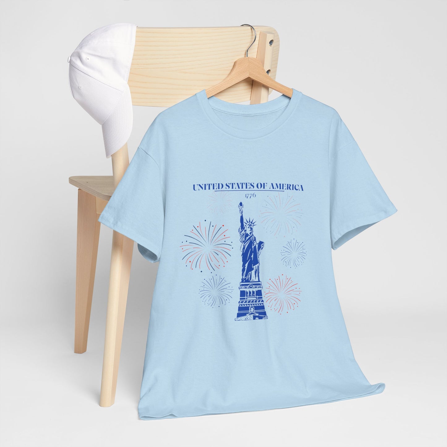 Camiseta unisex de algodón de la Estatua de la Libertad 