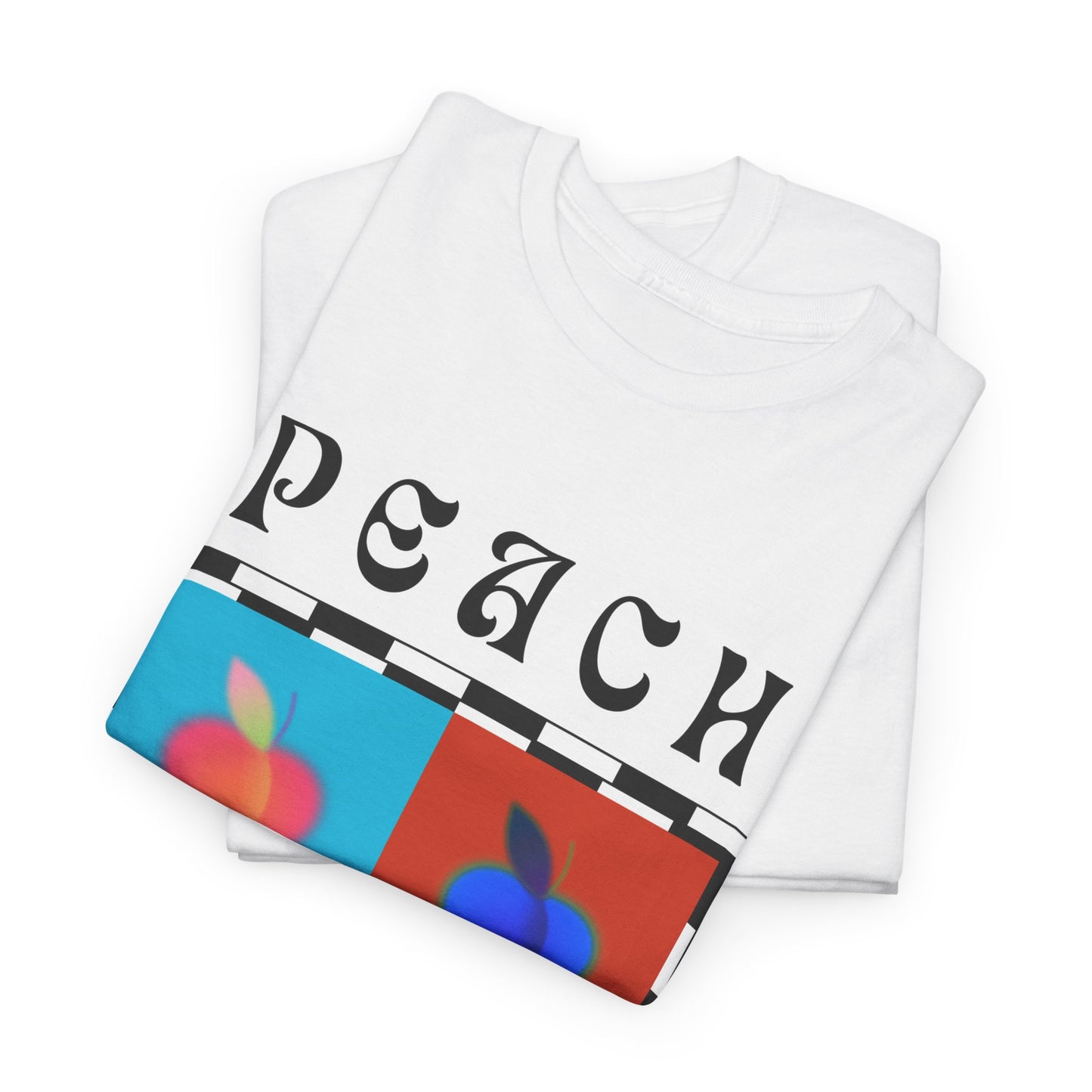 Camiseta de ajedrez de melocotón, edición de frutas