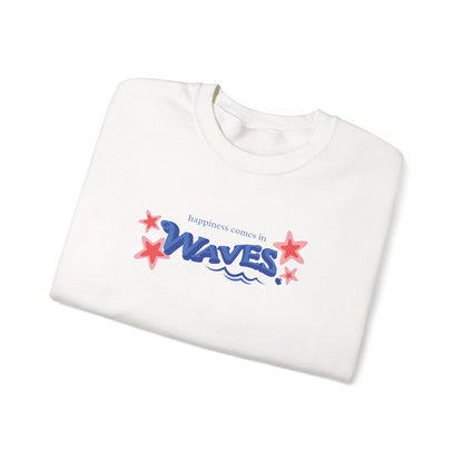 Sudadera informal con diseño de ondas relajantes 