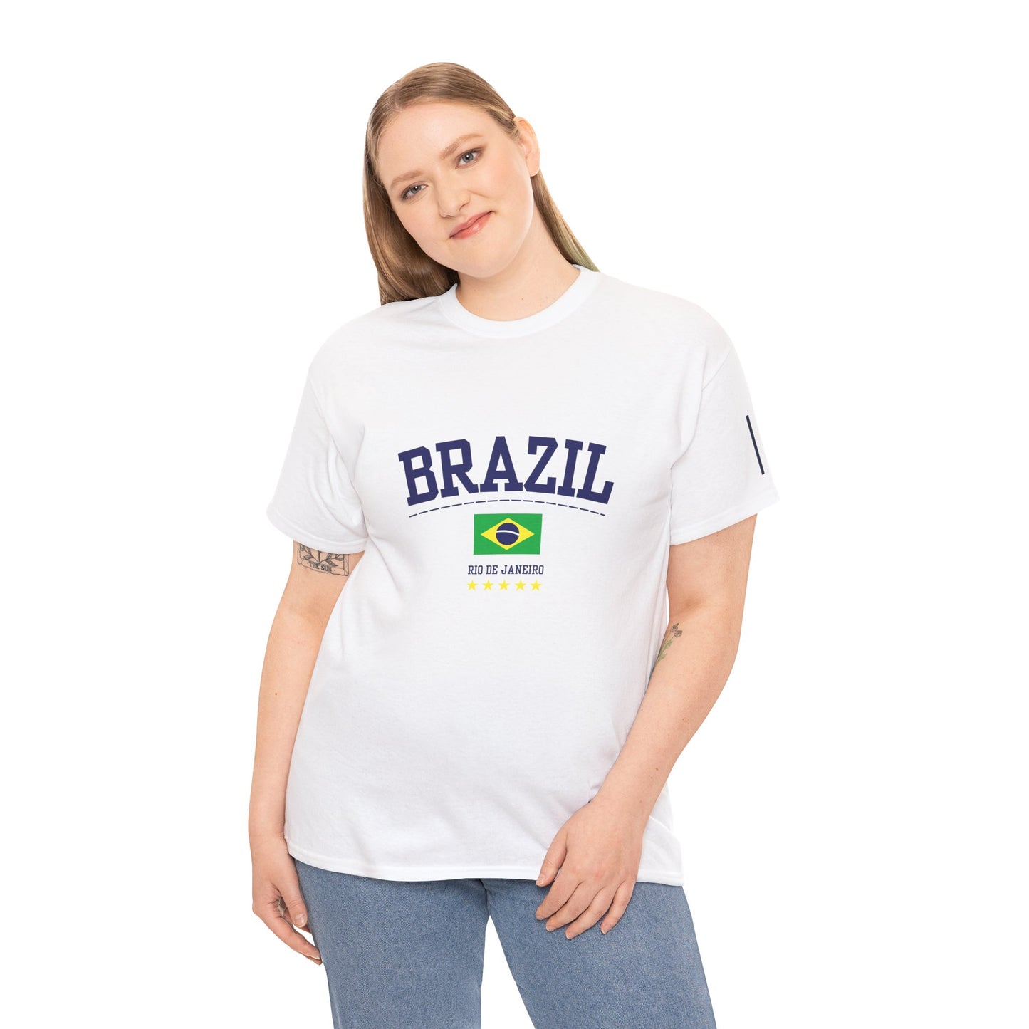 Casual Brazil Vintage Cotton T-shirt