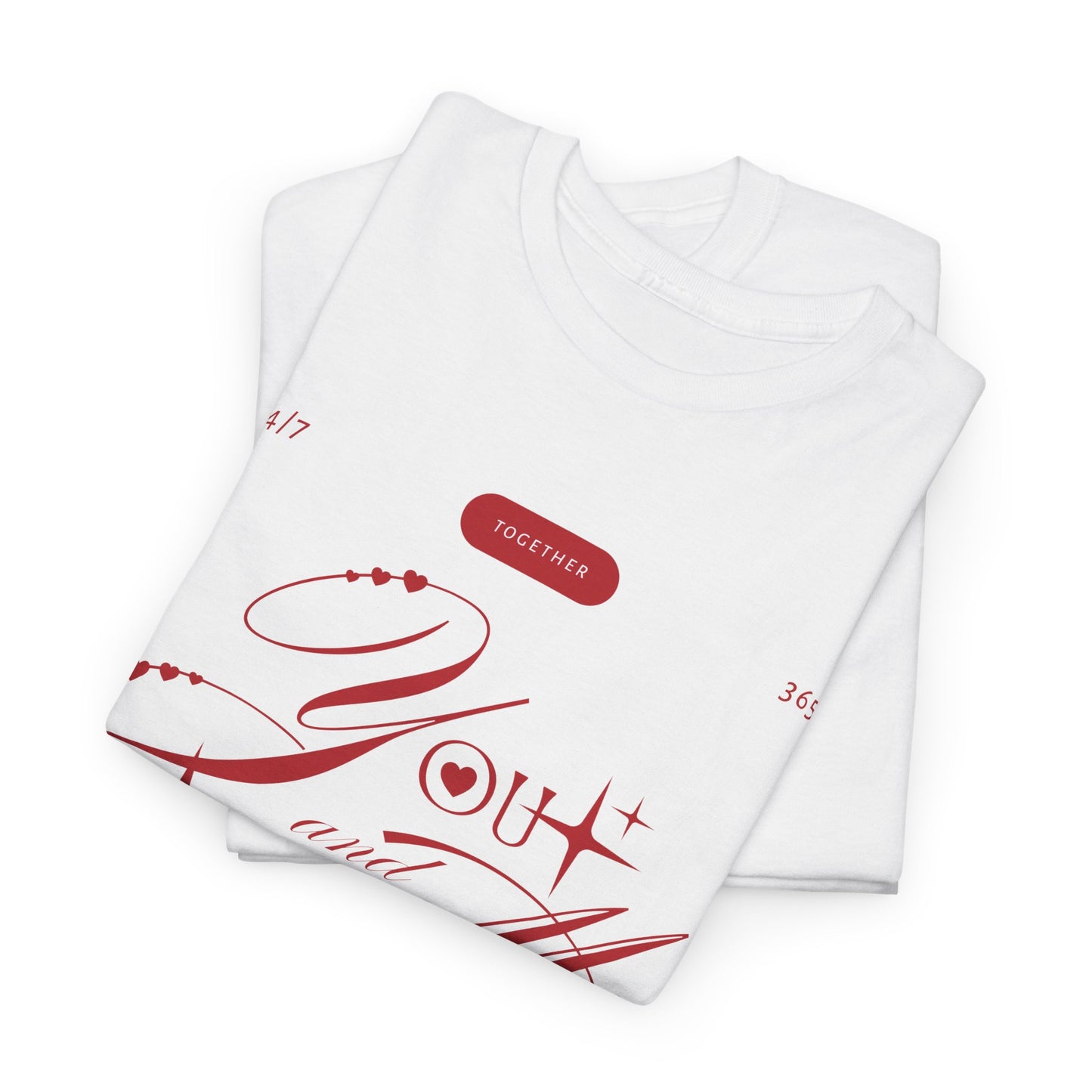 Camiseta romántica de San Valentín "Tú y yo" 