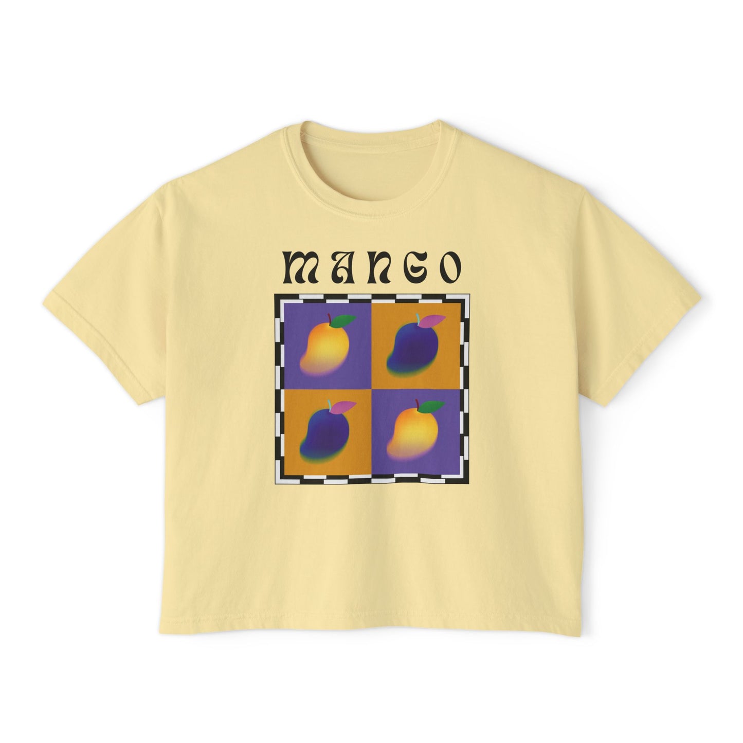 Camiseta Mango Chess Bosy, edición frutas 