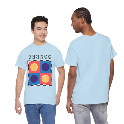 Camiseta de ajedrez naranja, edición frutas 