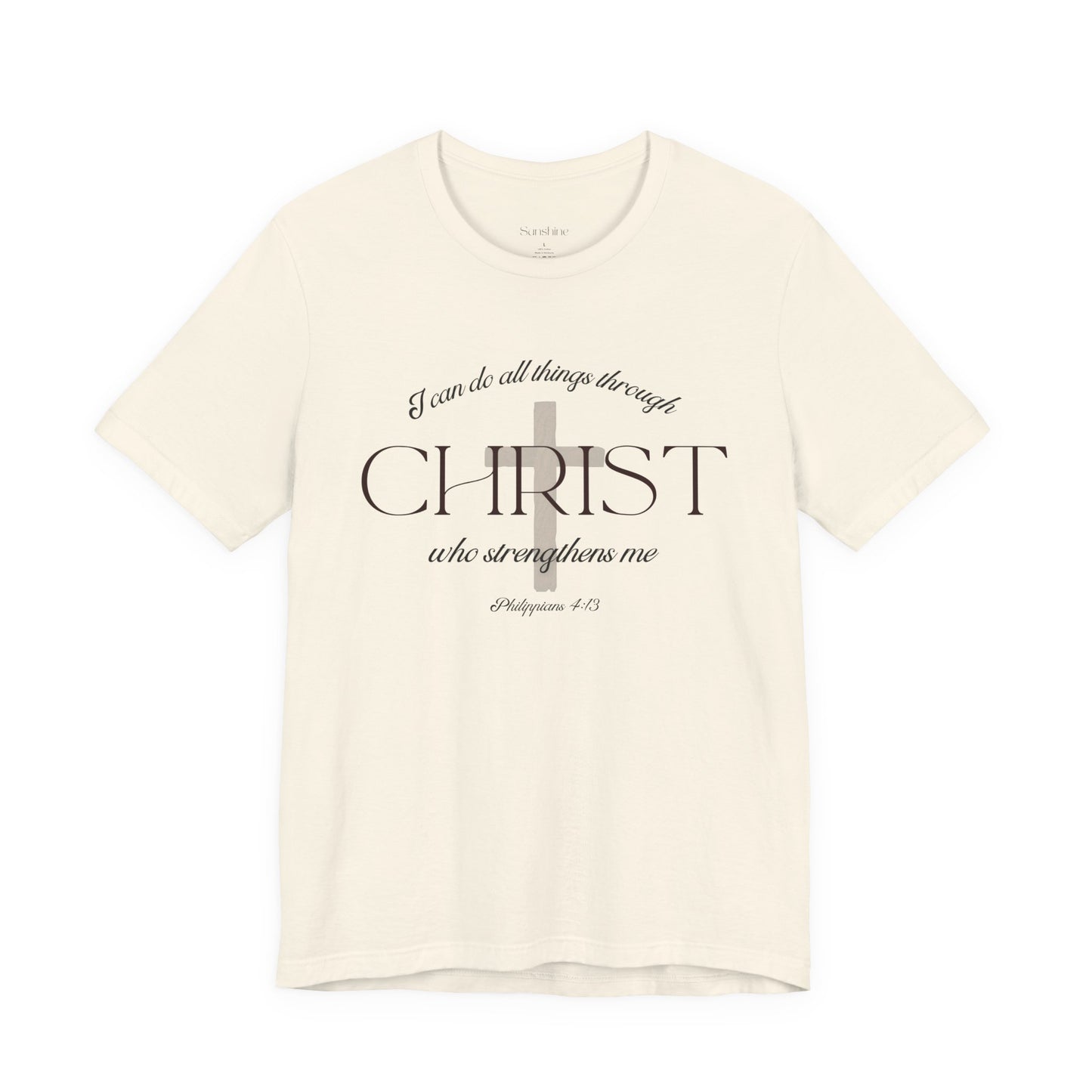 Filipenses 4:13 Camiseta de algodón unisex