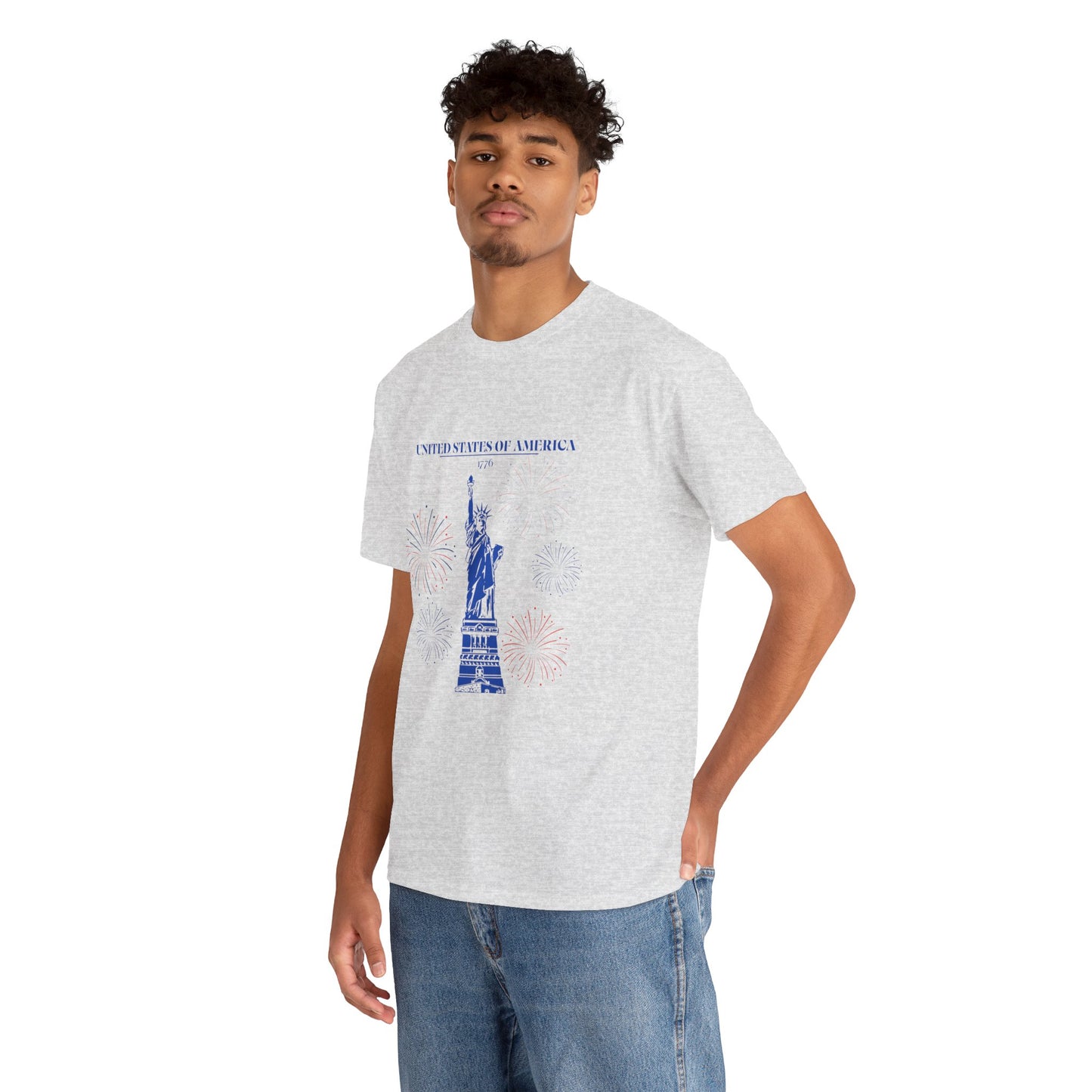 Camiseta unisex de algodón de la Estatua de la Libertad 