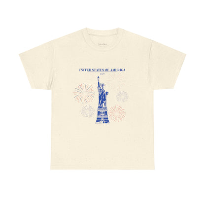 Camiseta unisex de algodón de la Estatua de la Libertad 