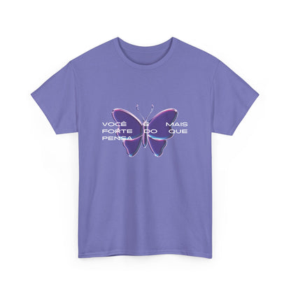 Stronger Than You Think, Motivational Phrase Cotton T-shirt