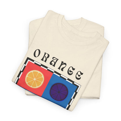 Camiseta de ajedrez naranja, edición frutas 
